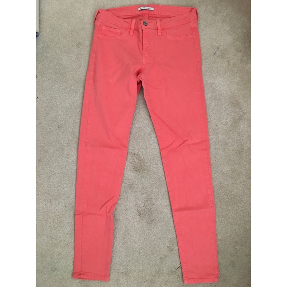 Coral/orange jeans